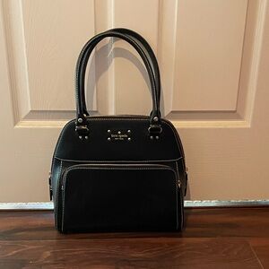 Kate Spade Maeda black leather tote